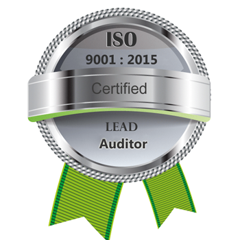 ISO 9001:2015 Lead Auditor certification badge